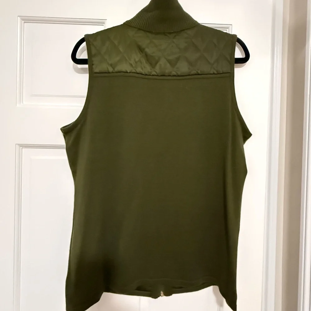 ๐ 2 for $12 Susan Graver Zip Vest Sweater MED- EUC! - Picture 2 of 8